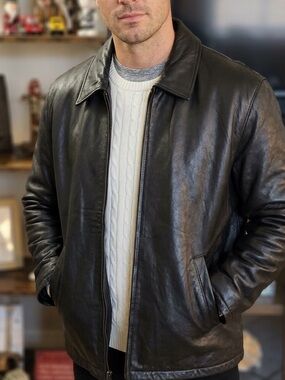 🆕 ORIGINAL OUTERWEAR Leather Zip Jacket